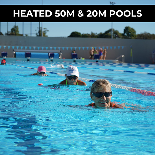 Heated 50m & 20m pools